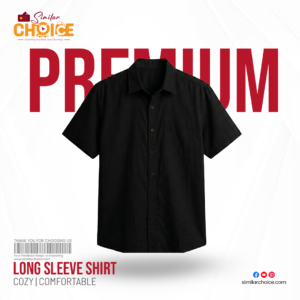 Men's Essential Premium Half Sleeve Shirt - Black