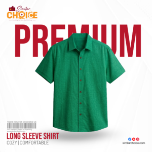 Men's Essential Premium Half Sleeve Shirt - Leaf Green