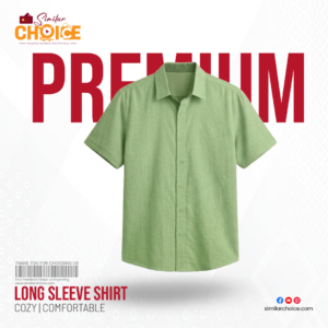 Men's Essential Premium Half Sleeve Shirt - Light Green