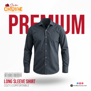 Men's Essential Premium Full Sleeve Shirt - Charcoal Gray