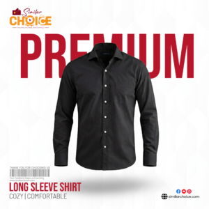 Men's Essential Premium Full Sleeve Shirt - Black