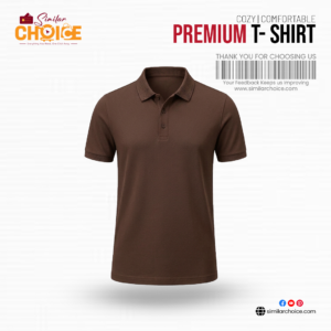 Men's Essential Premium Polo T-Shirt - Brown