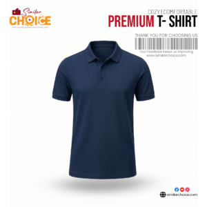 Men's Essential Premium Polo T-Shirt - Navy Blue