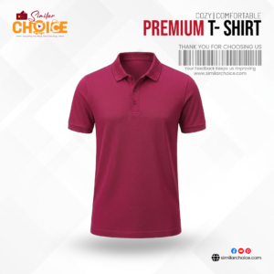 Men's Essential Premium Polo T-Shirt - Magenta
