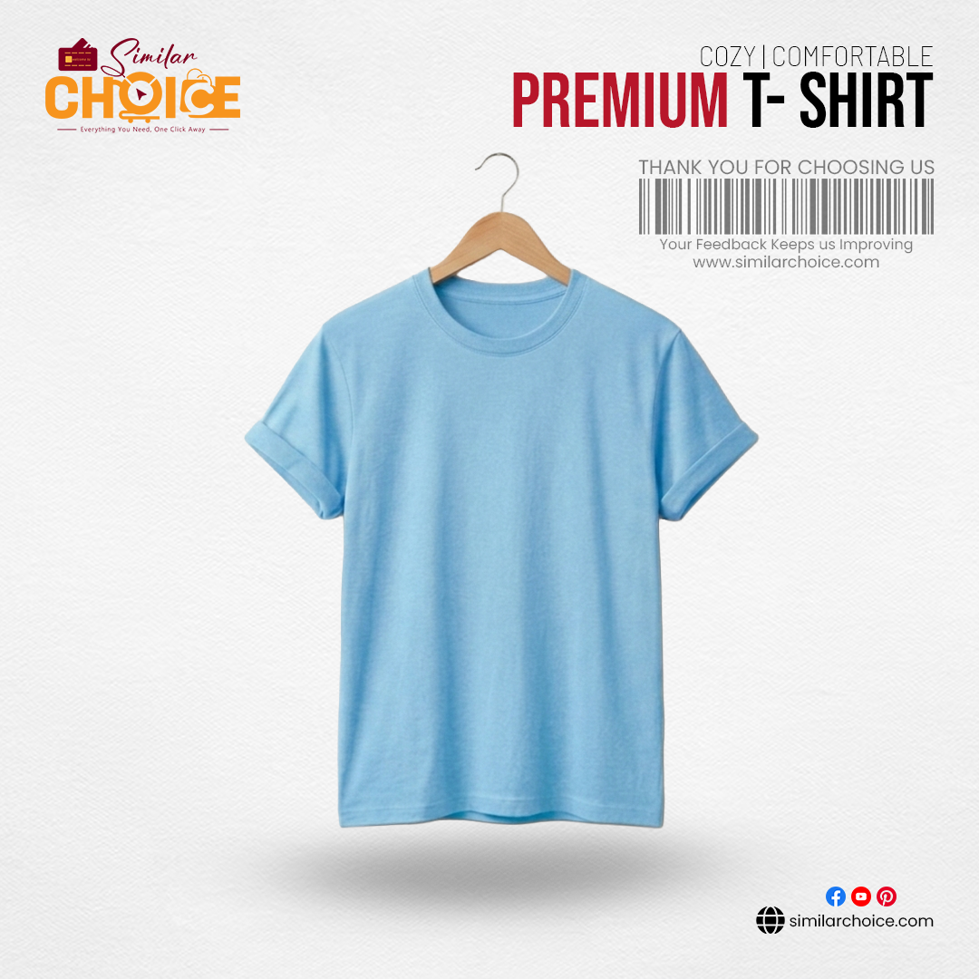 Men's Essential Premium T-Shirt – Sky Blue