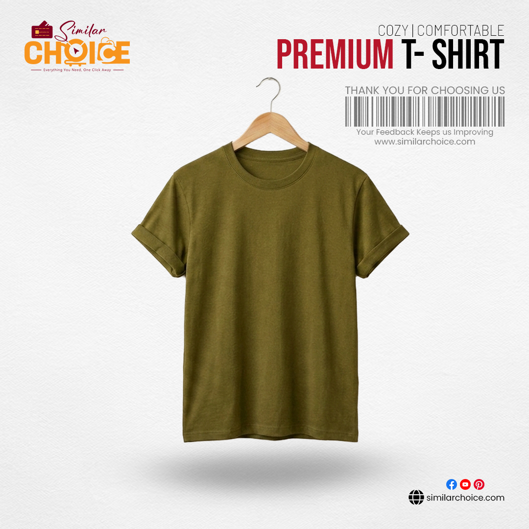 Men's Essential Premium T-Shirt – Olive Green