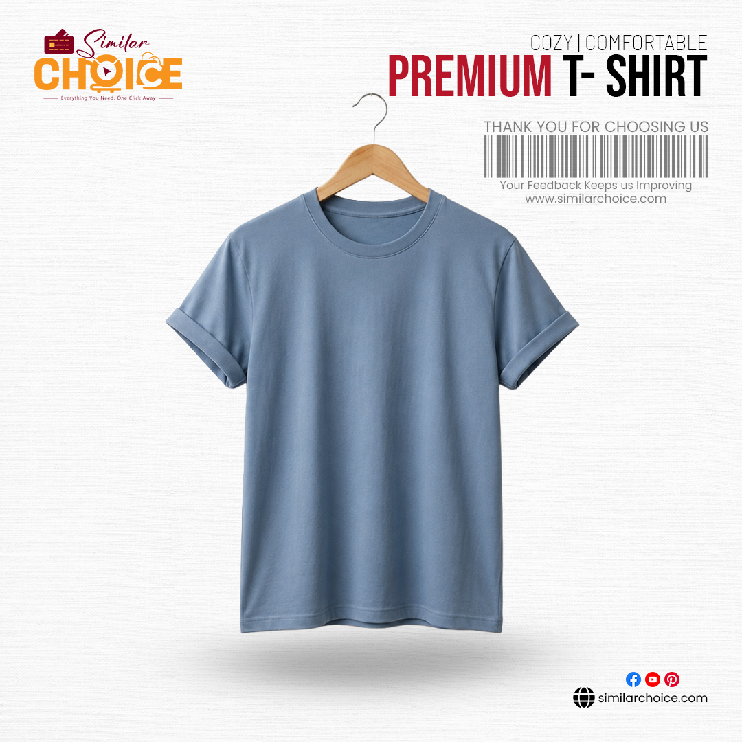 Men's Essential Premium T-Shirt – Slate Blue