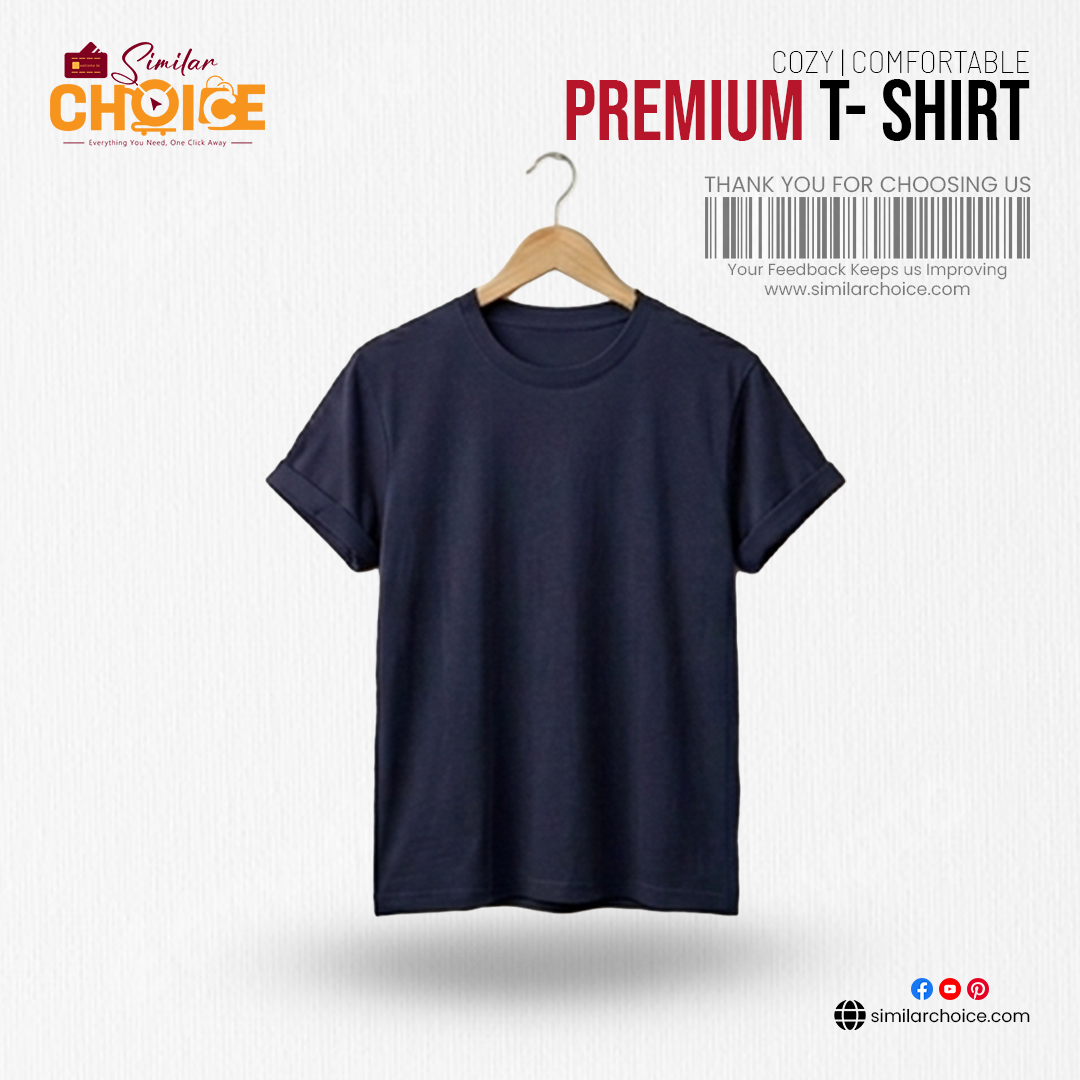 Men's Essential Premium T-Shirt – Navy Blue