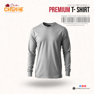 Men's Essential Premium Full Sleeve T-Shirt - Grey