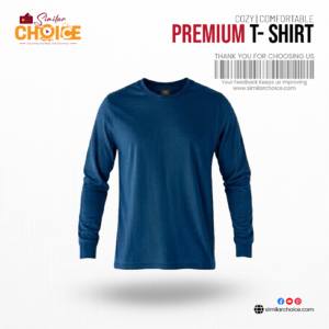 Men's Essential Premium Full Sleeve T-Shirt - Navy Blue