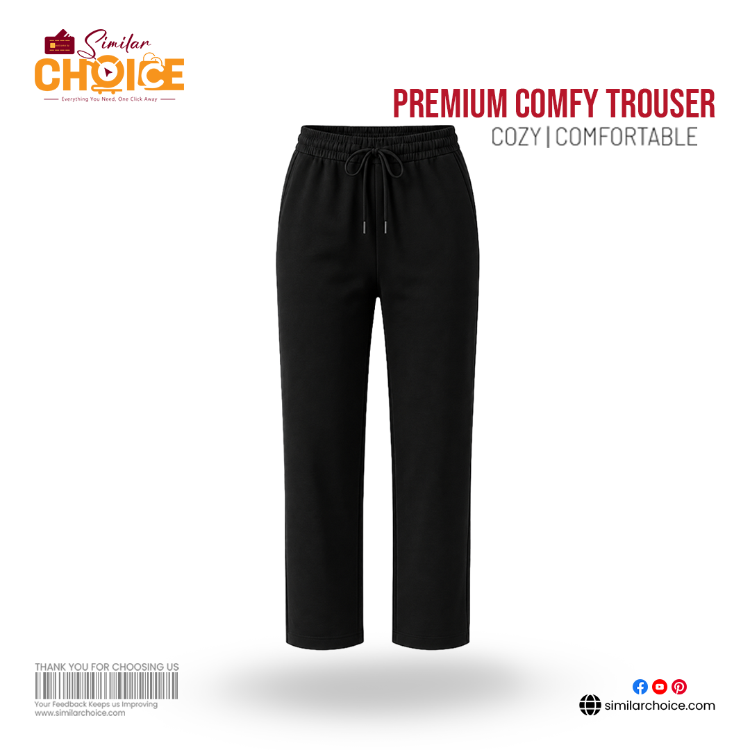 Women's Essential Premium Comfy Trouser – Black