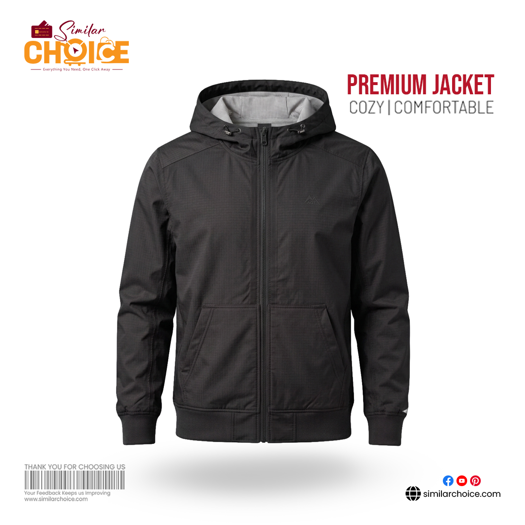 Men's Essential Premium Jacket - Black