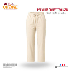 Women's Essential Premium Comfy Trouser – Cream