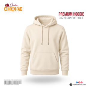 Men's Essential Premium Hoodie - Cream