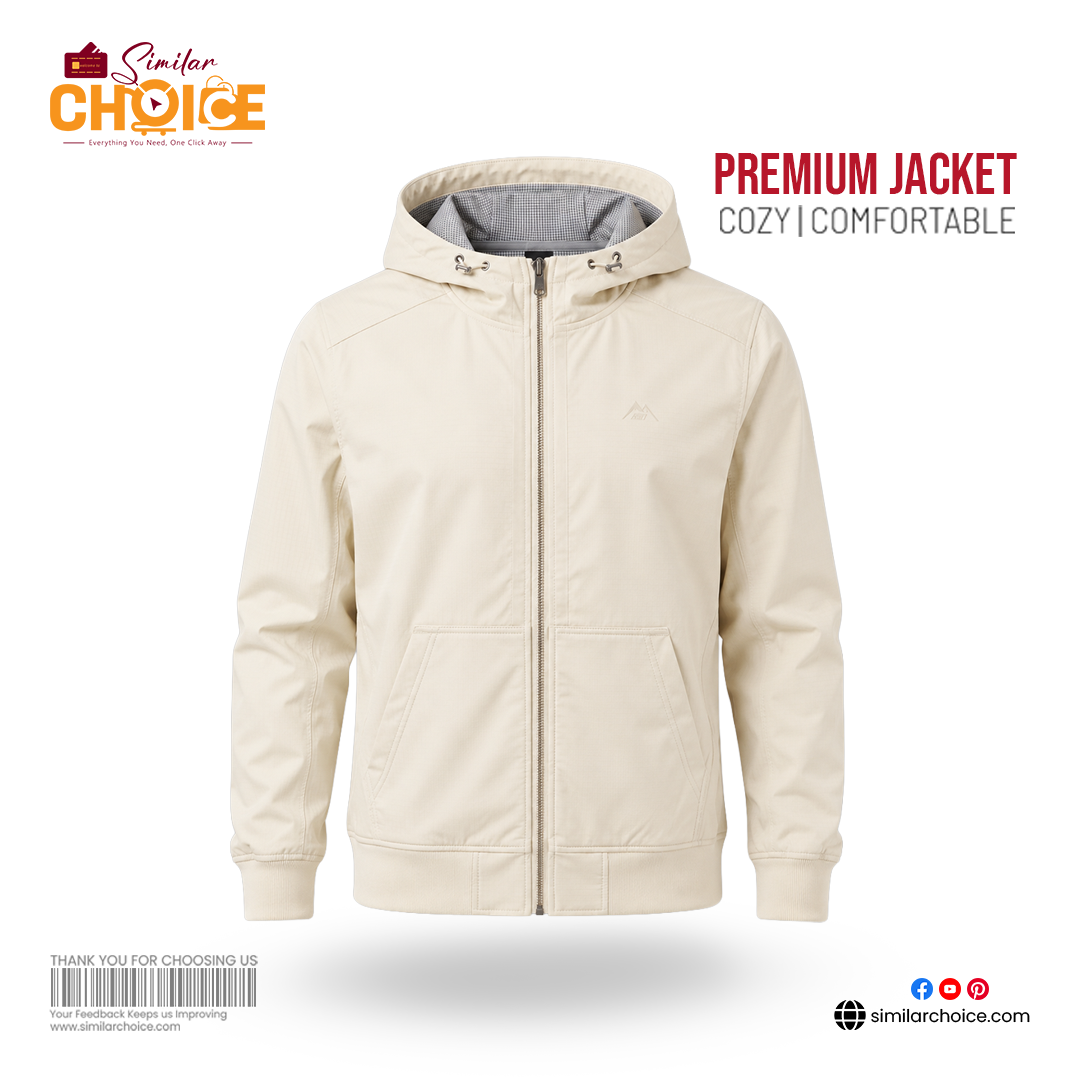 Men's Essential Premium Jacket - Off-white
