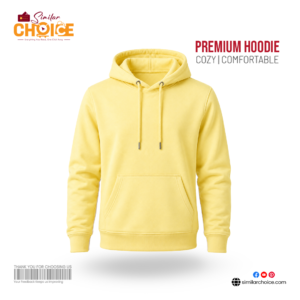 Men's Essential Premium Hoodie - Lemon Yellow