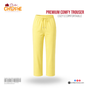 Women's Essential Premium Comfy Trouser – Lemon Yellow