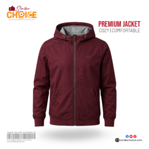 Men's Essential Premium Jacket - Dark Red