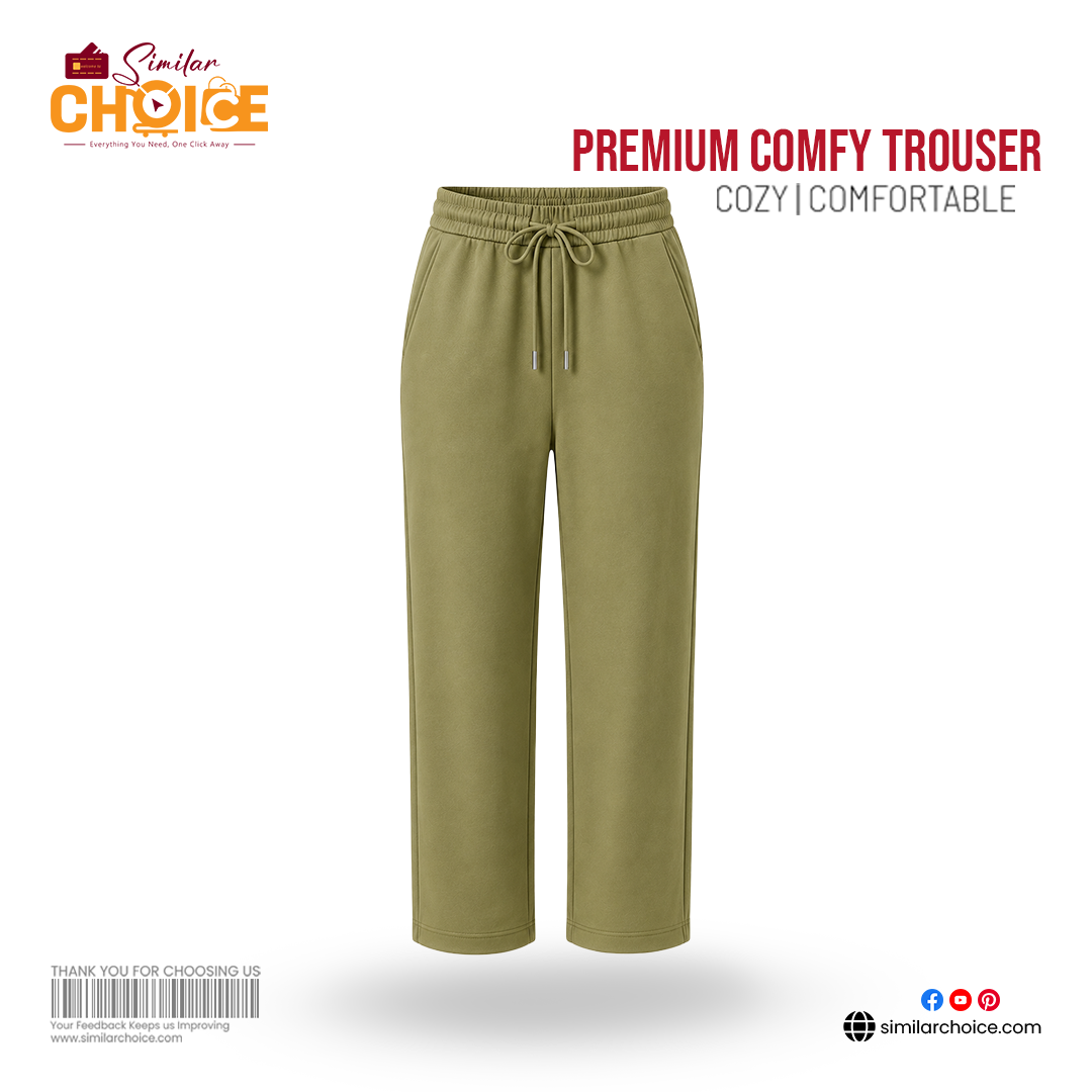 Women's Essential Premium Comfy Trouser – Sage Green