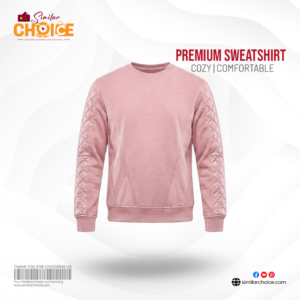 Men's Essential Premium Sweatshirt - Dusty Pink