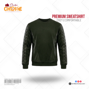 Men's Essential Premium Sweatshirt - Dark Olive