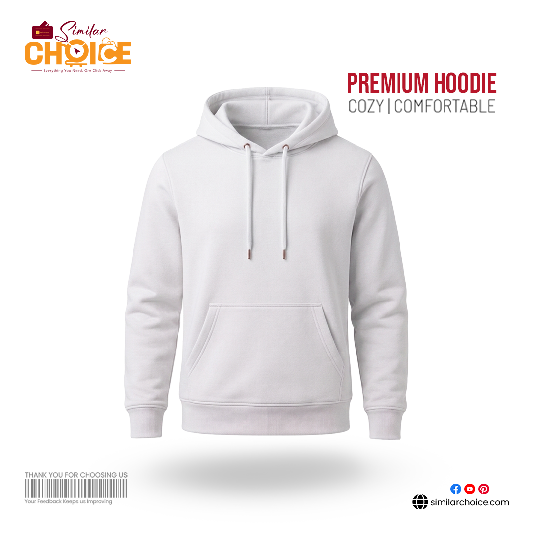 Men's Essential Premium Hoodie - White