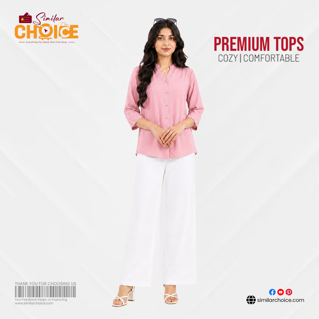 Women's Essential Premium Top – Light Pink/Blush Pink