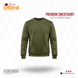 Men's Essential Premium Sweatshirt -Army Green
