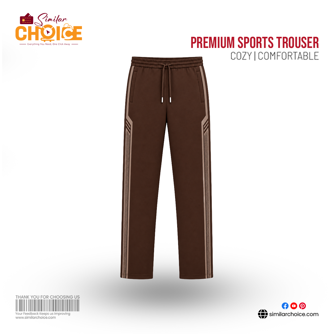Men's Essential Premium Sports Trouser – Coffee Brown