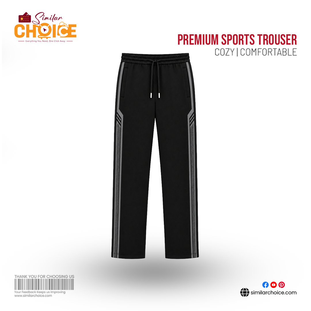 Men's Essential Premium Sports Trouser – Phantom Black