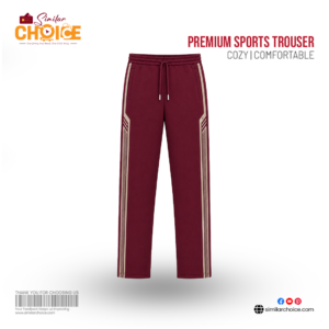 Men's Essential Premium Sports Trouser – Crimson Maroon