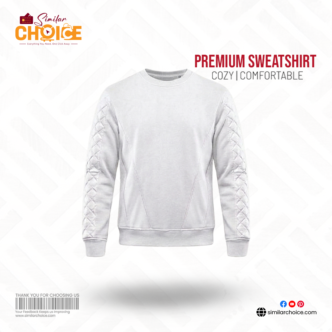 Men's Essential Premium Sweatshirt - Ash Grey