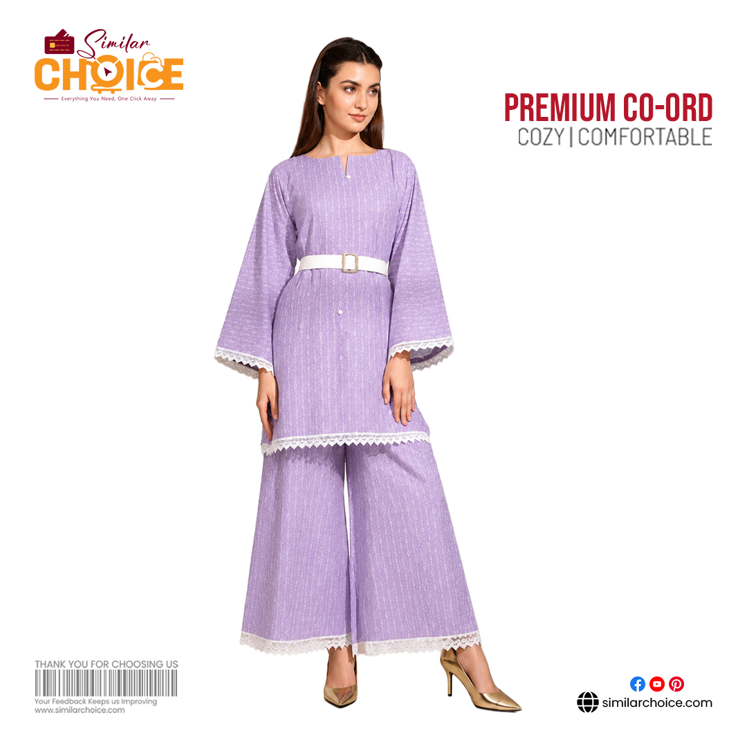 Women's Essential Premium Co-Ord Set – Lavender Mist