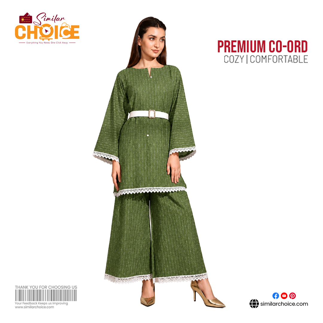 Women's Essential Premium Co-Ord Set – Muted Sage Green