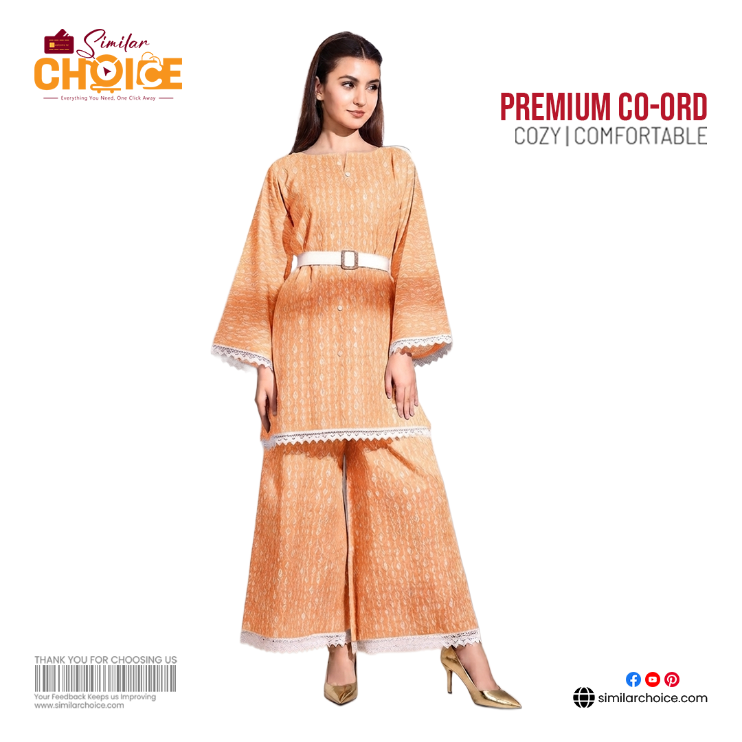 Women's Essential Premium Co-Ord Set – Peach Blossom
