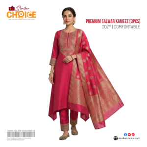 Women's Essential Premium Katan Salwar Kameez (3pcs) –  Hot Pink